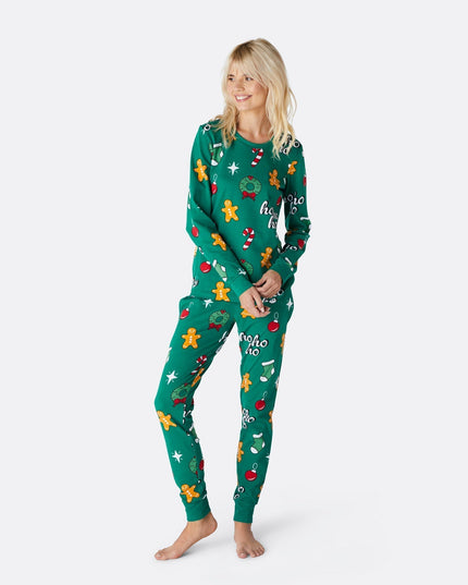 Green Hohoho Christmas Pyjamas Family
