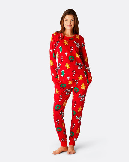 Women's Red Hohoho Christmas Pajamas