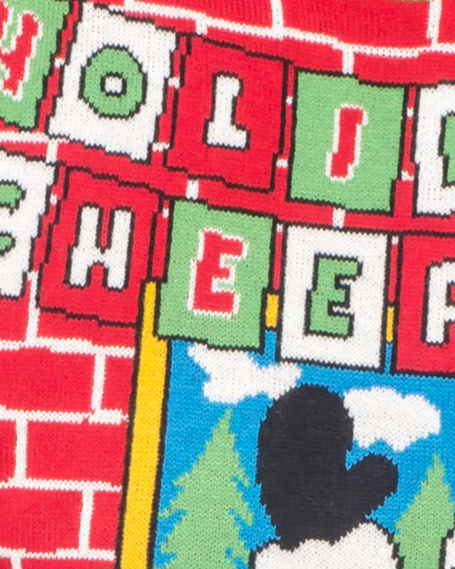 Hässlicher Weihnachtspullover für Damen mit Weihnachtsmann und Bierhalter