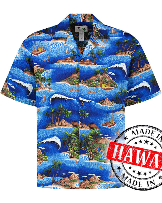 Hawaiihemd segelt um Hawaii