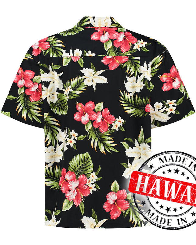 Hawaiihemd mit tropischen Blumen für Herren