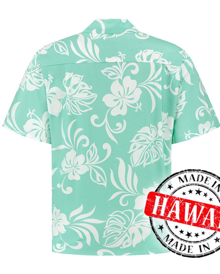 Hawaiihemd-Urlaubsflair in Türkis