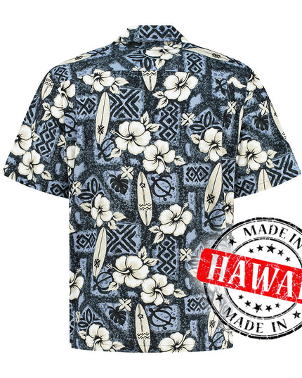 Hibiscus Surfboards Hawaiihemd