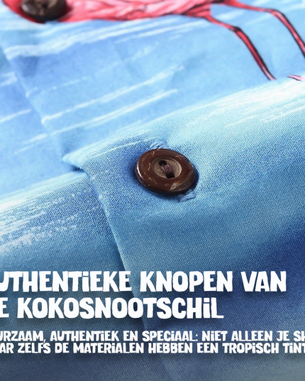 Hawaiihemd-Flamingo im Wasser-Design