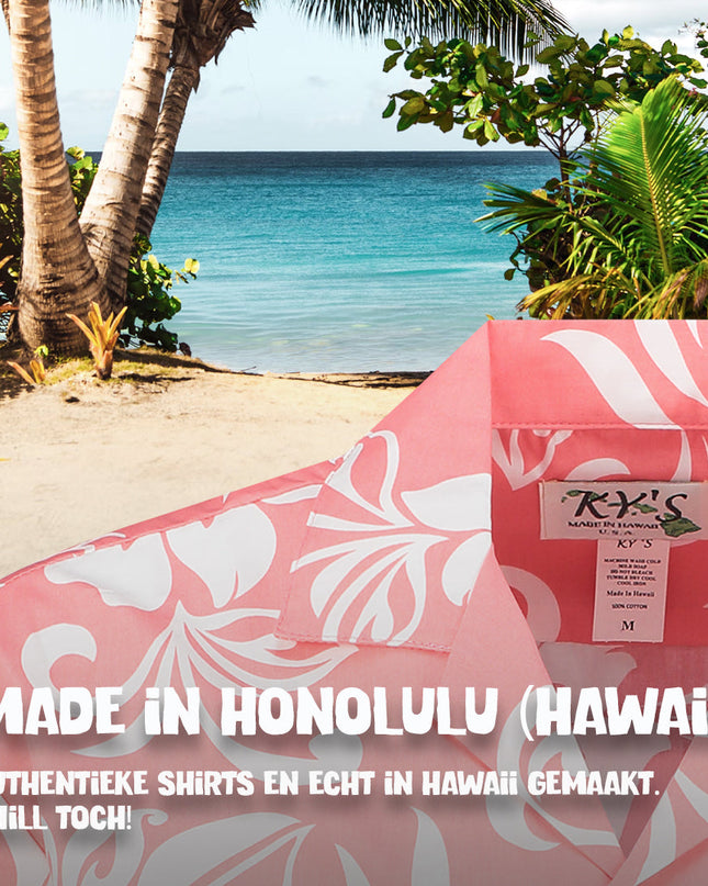 Hawaiihemd-Urlaubsflair in Pink