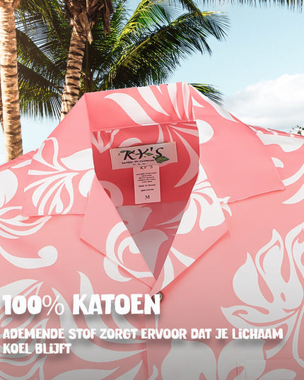 Hawaiihemd-Urlaubsflair in Pink
