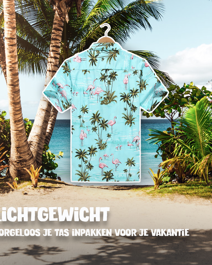 Hawaiihemd mit Flamingos-Design