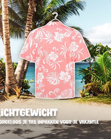Hawaiihemd-Urlaubsflair in Pink