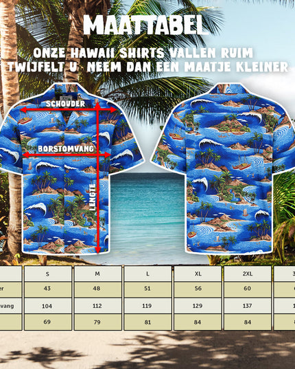 Hawaiihemd segelt um Hawaii