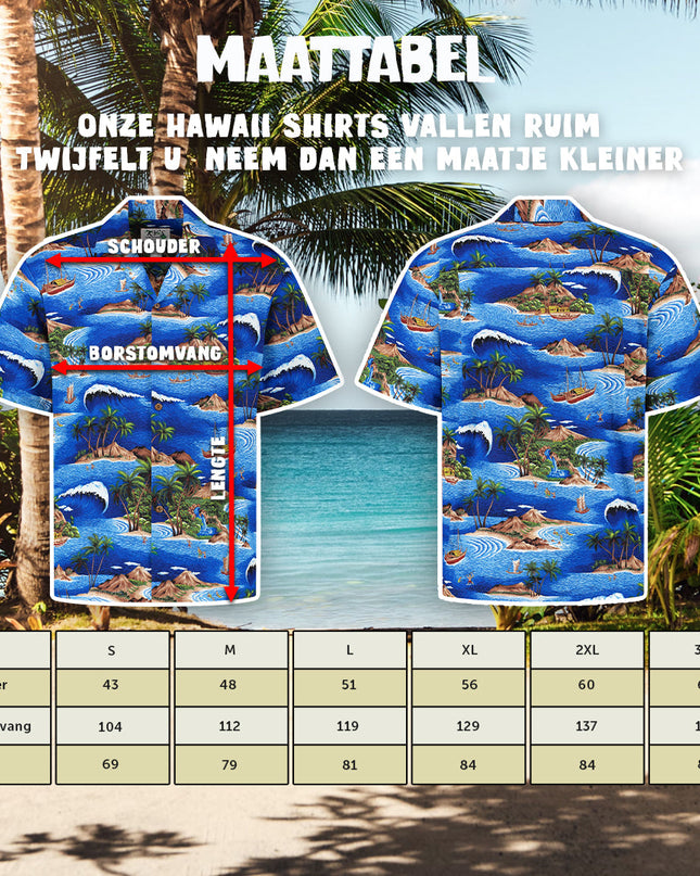 Hawaiihemd segelt um Hawaii