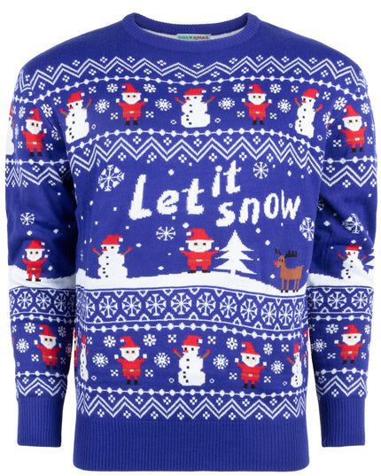 Christmas Sweater Marius for Women with Let it Snow Design