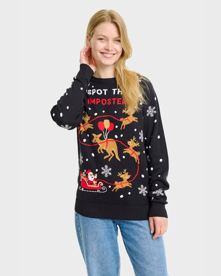 Imposter Christmas Sweater for Women - Cozy Holiday Style