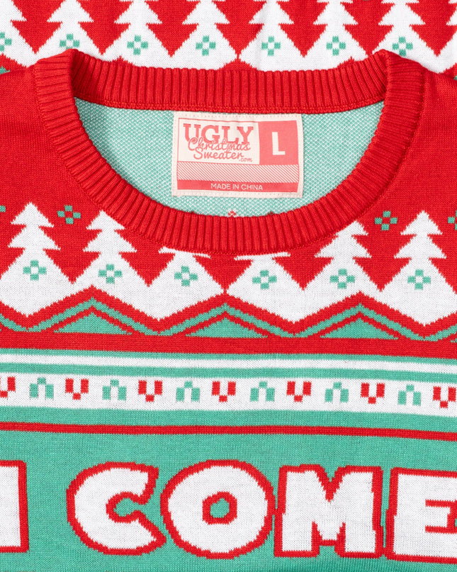 Ich komme in Frieden – Unisex-Weihnachtspullover für Paare