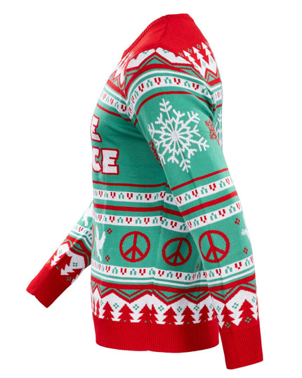 Ich komme in Frieden – Unisex-Weihnachtspullover für Paare