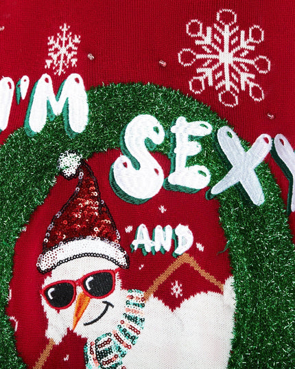 Ich bin sexy und ich schneie es – Herren-Weihnachtspullover