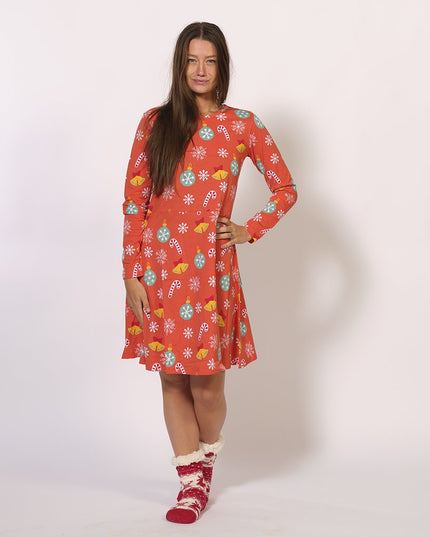 Rotes Weihnachtskleid