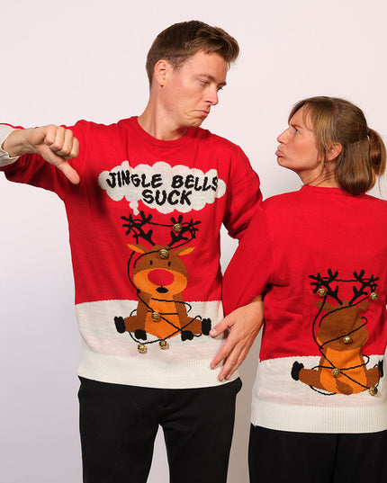 Jingle Bells Suck Christmas Sweater - Unisex Holiday Fun