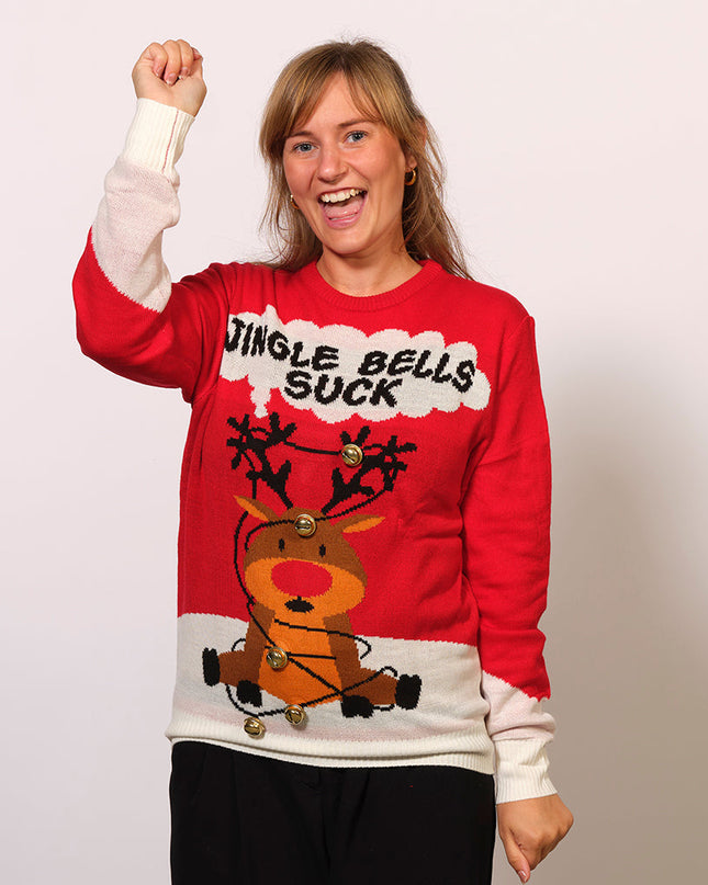 Jingle Bells Suck Christmas Sweater - Unisex Holiday Fun