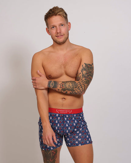 Dreierpack Weihnachtsunterwäsche für Herren