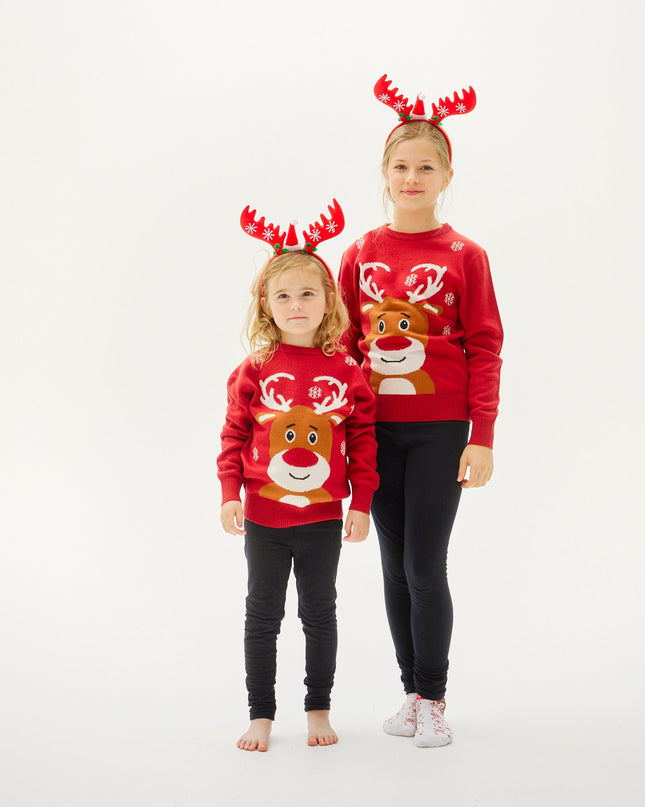 The Loving Reindeer Christmas Sweater for Kids