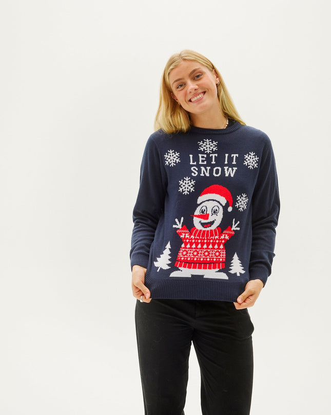 Weihnachtspullover „Let It Snow“ für Damen – Bestseller