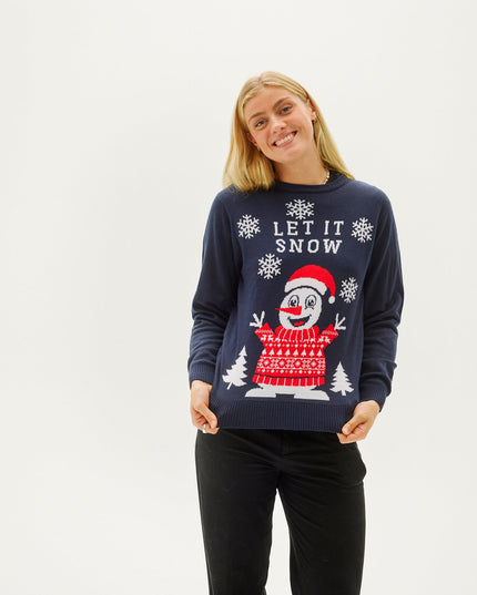 Weihnachtspullover „Let It Snow“ für Damen – Bestseller
