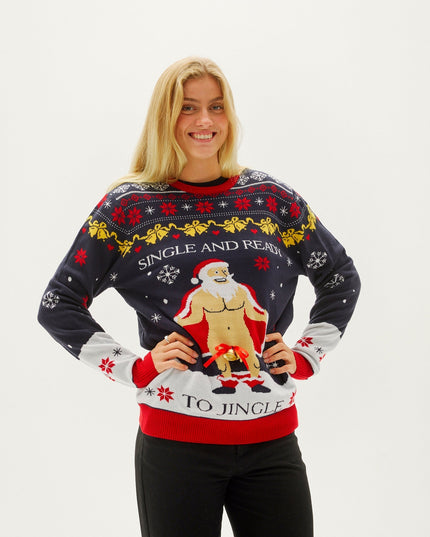 Single and Ready to Jingle Christmas Sweater for Women