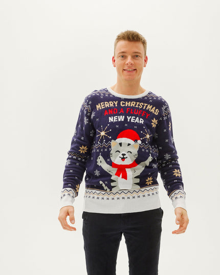 Merry Christmas and a Fluffy New Year Sweater for Men