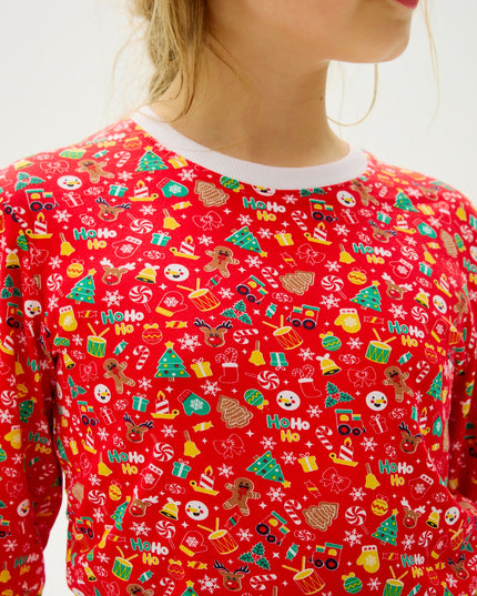 Verrückter roter Weihnachtspyjama – Kinderstil