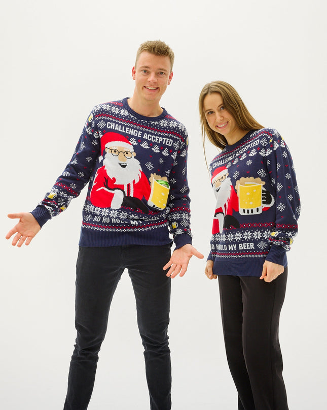 Ho Ho Hold My Beer Women's Christmas Sweater