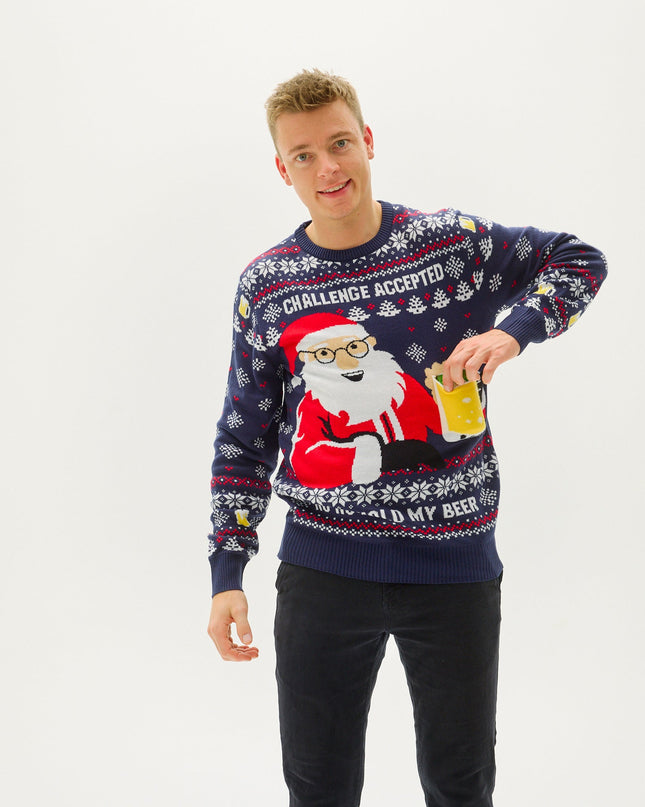 Ho Ho Hold My Beer Sweater - Men