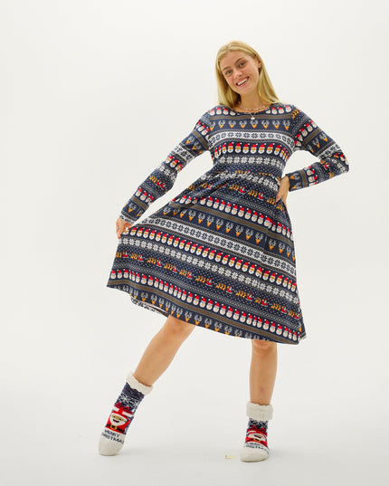 Wunderschönes Damen-Weihnachtskleid für festliche Anlässe