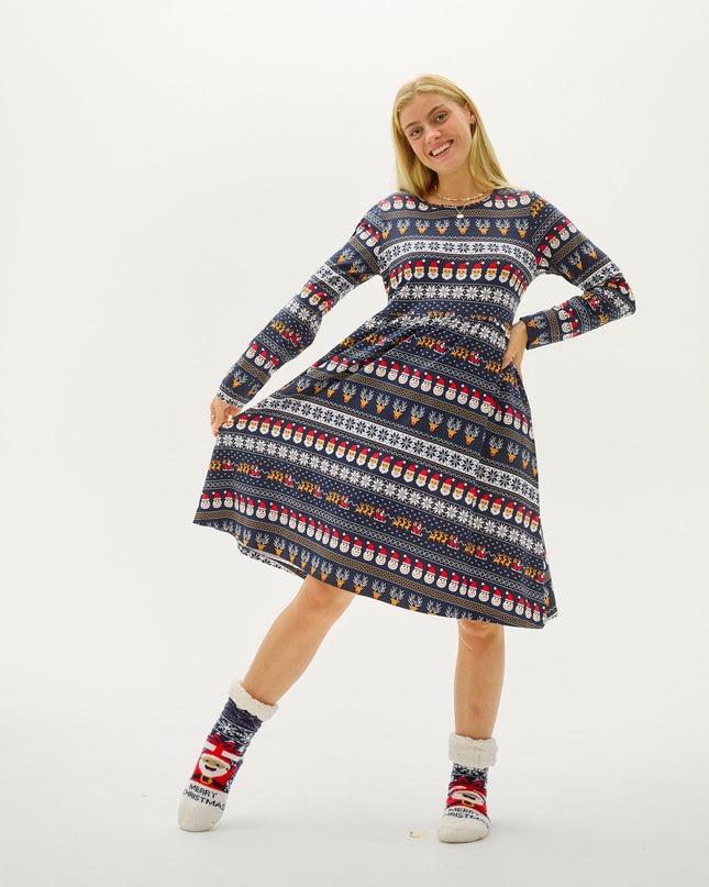 Wunderschönes Damen-Weihnachtskleid für festliche Anlässe