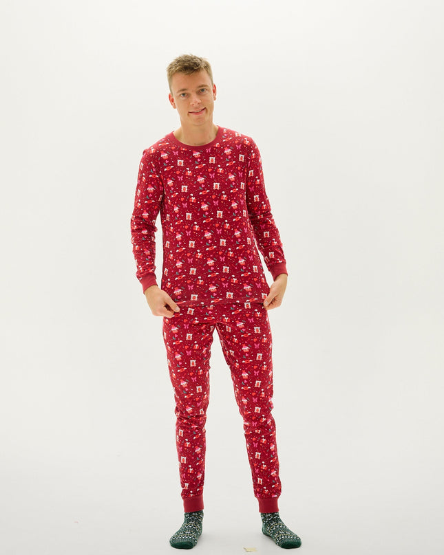 Valentine's Day Pajamas in Red for Men