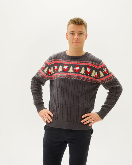Santa's Cable Knit Sweater for Men - Bestsellers