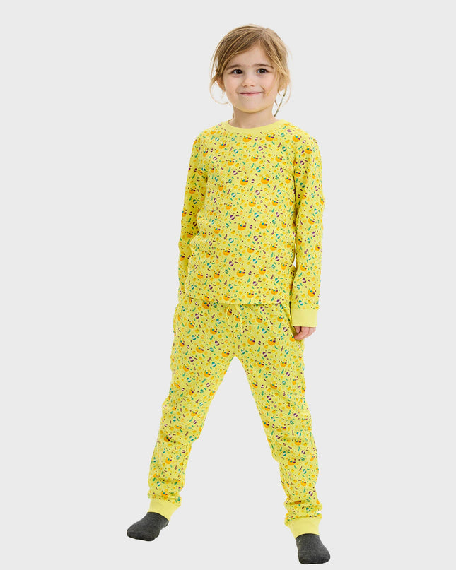 Gelber Osterpyjama – Kinderkollektion