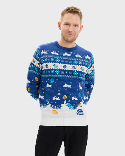 Cute Easter Sweater Blue - Men's Edition