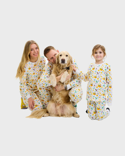 Weiße Osterpyjamas für Herren