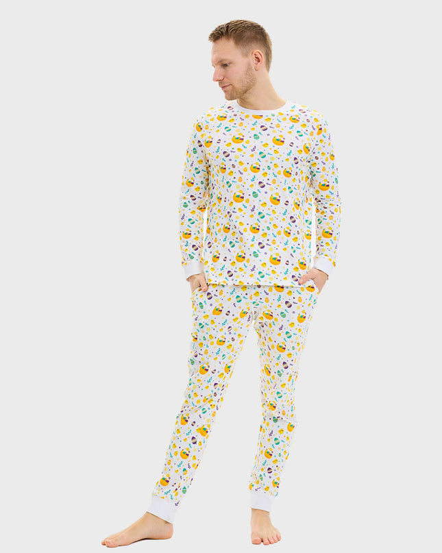 Weiße Osterpyjamas für Herren