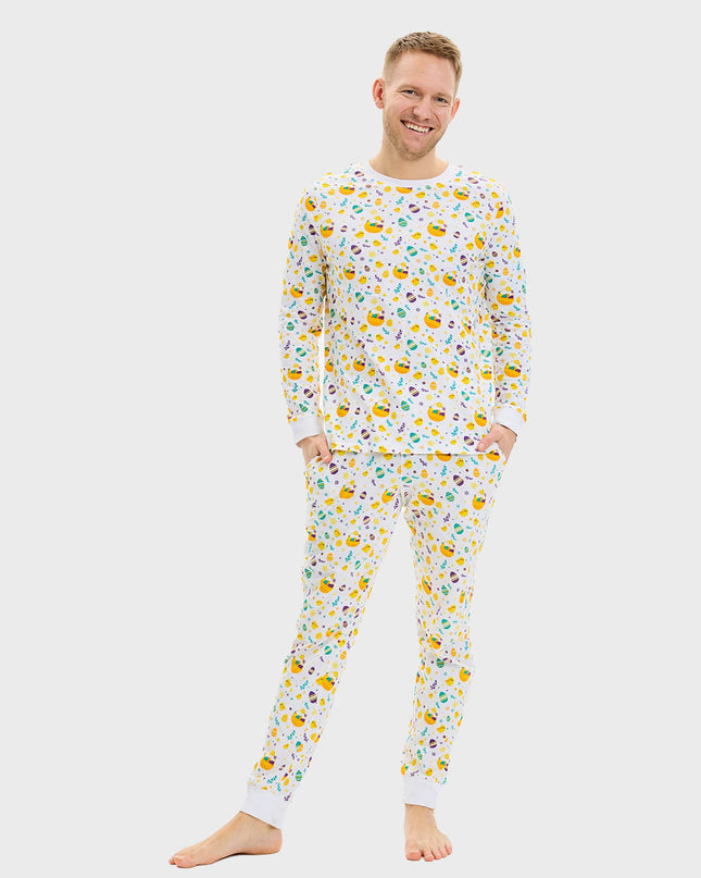 Weiße Osterpyjamas für Herren