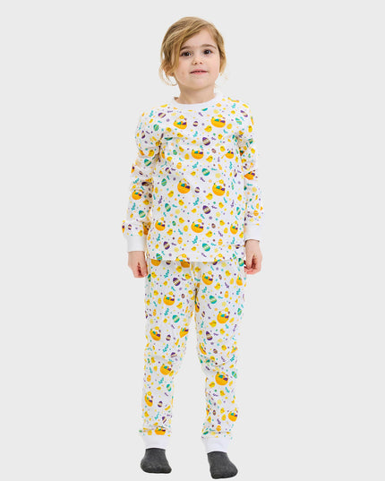 Weiße Osterpyjamas für Kinder