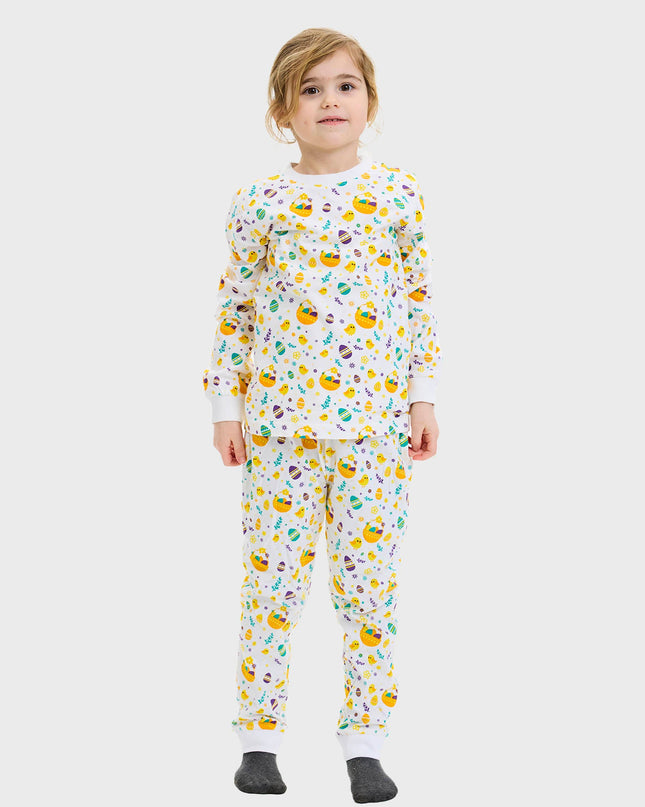 Weiße Osterpyjamas für Kinder