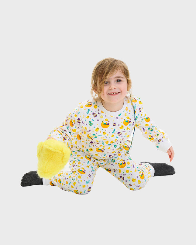 Weiße Osterpyjamas für Kinder