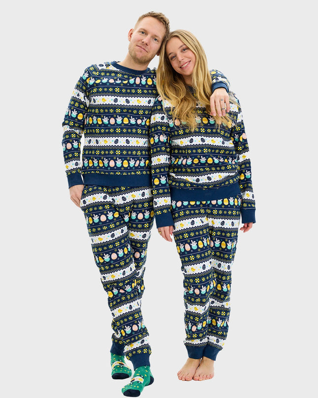 Blauer Oster-Trainingsanzug – Herrenstil