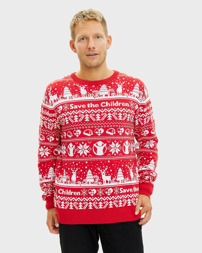 Weihnachtspullover für Herren von Save the Children