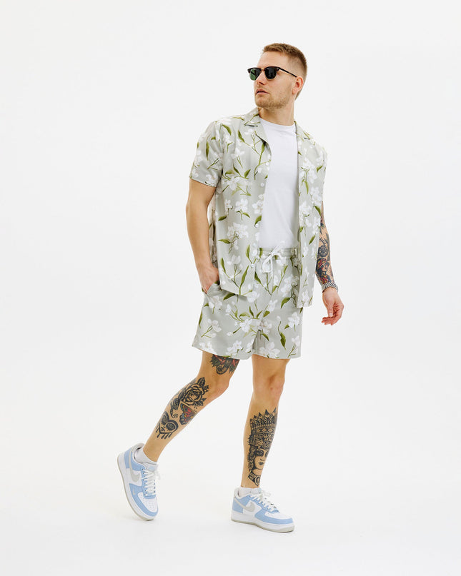 Sommer-Lounge-Set mit Blumenmuster