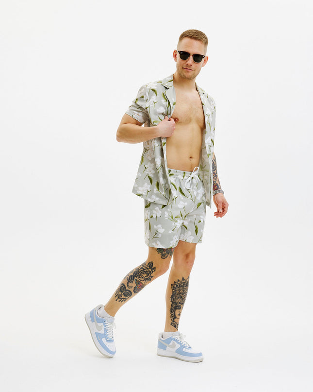 Sommer-Lounge-Set mit Blumenmuster