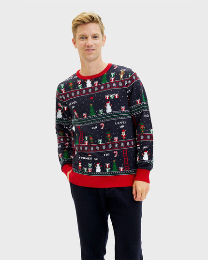 Vintage Gamer Christmas Sweater - Men