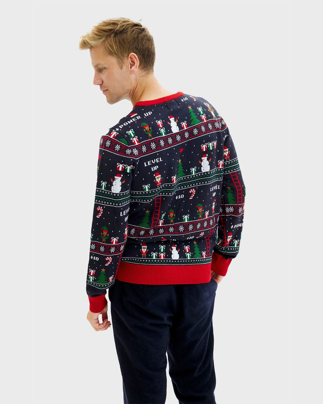Vintage Gamer Christmas Sweater - Men