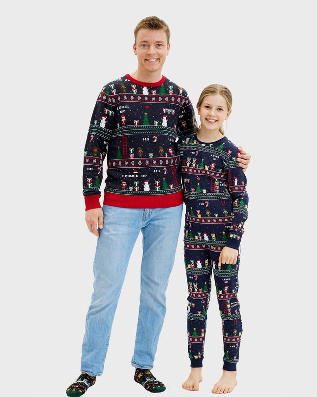 Vintage Gamer Christmas Pajamas for Men